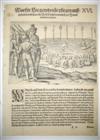 (AMERICAN INDIANS--PRINTS.) Bry, Theodor de. Group of 5 American Indian plates from de Bry.